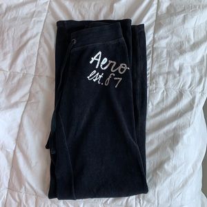 Soft velvet sweatpants